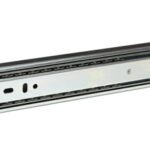 Onward TU997SC Series TU9907SC2G22 Drawer Slide, 75 lb, Side Mounting, 22 in L Rail, Metal, Zinc