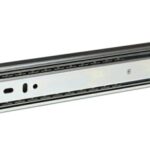 Onward TU997SC Series TU9907SC2G24 Drawer Slide, 75 lb, Side Mounting, 24 in L Rail, Metal, Zinc