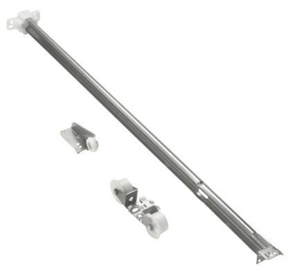 Onward T9952G Tri-Roller Drawer Slide, Center Mounting, 22 in L Rail, Steel, Zinc-Plated