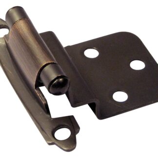 Richelieu BP138BORB Cabinet Hinge, 100 deg Hinge Opening, Brushed Oil-Rubbed Bronze, 2/BAG