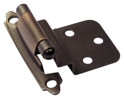 Richelieu BP138BORB Cabinet Hinge, 100 deg Hinge Opening, Brushed Oil-Rubbed Bronze, 2/BAG