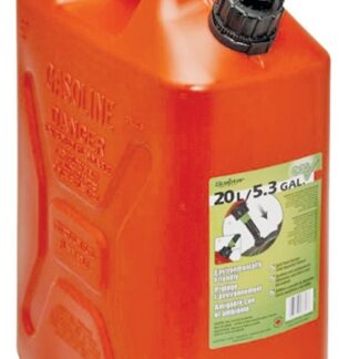 Scepter 3609 Military Style Gas Can, 20 L Capacity, Polyethylene, Red