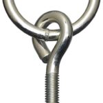 National Hardware 2061BC Series N220-624 Hitch Ring with Eye Bolt, 160 lb Working Load, 2 in ID Dia Ring, Steel, Zinc, 1/BAG