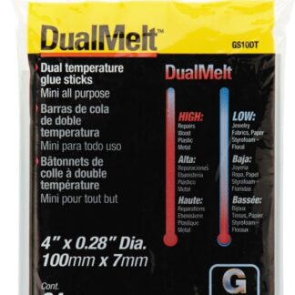 STANLEY DualMelt GS10DT Glue Stick, Stick, Resin Odor, Clear