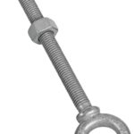 National Hardware N245-167 Eye Bolt, 1/2-13 Thread, 5-7/8 in L Thread, 1 in ID x 1-3/4 in OD Dia Eye, 6 in L Shank