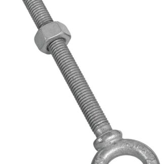 National Hardware N245-167 Eye Bolt, 1/2-13 Thread, 5-7/8 in L Thread, 1 in ID x 1-3/4 in OD Dia Eye, 6 in L Shank