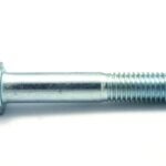 Reliable HC2Z143L Hex Bolt, 1/4-20 Thread, 3 in OAL, 2 Grade, Steel, Zinc, Coarse Thread