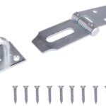 ProSource LR-137-BC3L-PS Safety Hasp, 7-1/4 in L, Steel, Zinc, Fixed Staple