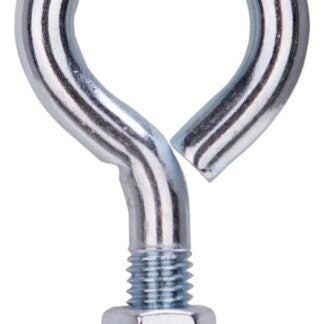 ProSource LR287 Eye Bolt, 12.5 mm Thread, Machine Thread, 1-3/8 in L Thread, 2-1/8 in Dia Eye, 630 lb Working Load, Zinc Sells in Quantity of 10