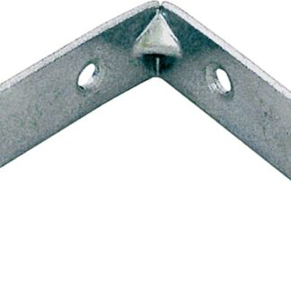 ProSource CB-Z06-013L Corner Brace, 6 in L, 6 in W, 1-1/8 in H, Steel, Zinc-Plated, 4.5 mm Thick Material Sells in Quantity of 5