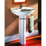 American Standard Ravenna Series 268400.02 Centerset Pedestal Sink top, 4 in Faucet Centers, 24-1/4 in OAW, 20 in OAD