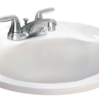 American Standard Ravenna Series 0419544EC.020 Countertop Sink, 21.68 in OAW, 9.12 in OAH, 18.68 in OAD, Vitreous China