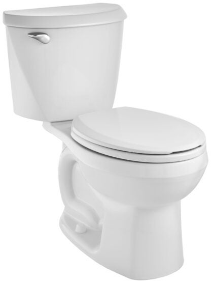 American Standard Reliant 3332228S.020 Front Toilet, Round Bowl, 1.28 gpf Flush, 12 in Rough-In, 15 in H Rim, White