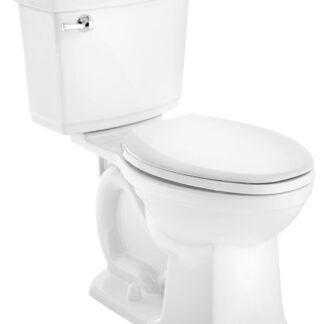 American Standard Astute VorMax Series 727AA124.020 Front Toilet, Elongated Bowl, 1.28 gpf Flush, 12 in Rough-In, White