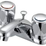 Boston Harbor F5120052CP Lavatory Faucet, 1.2 gpm, 2-Faucet Handle, 3-Faucet Hole, Metal/Plastic, Chrome Plated