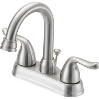 Boston Harbor TQ-5111080NP Lavatory Faucet, 1.2 gpm, 2-Faucet Handle, 3-Faucet Hole, Metal/Plastic, Brushed Nickel