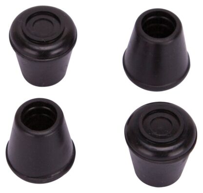 ProSource FE-50632-B Furniture Leg Tip, Round, Rubber, Black, 1/2 in Dia, 1.1 in H Sells in Quantity of 36