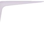 ProSource 21137PHL-PS Shelf Bracket, 40 lb/Pair, 5 in L, 4 in H, Steel, White Sells in Quantity of 20