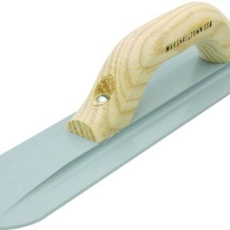 Marshalltown 143 Hand Float, 16 in L Blade, 3-1/8 in W Blade, Magnesium Blade, Round End Blade, Wood Handle