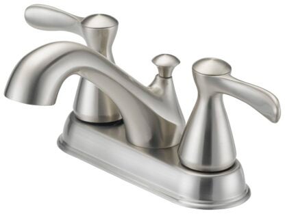 Boston Harbor F51B0010NP Lavatory Faucet, 1.2 gpm, 2-Faucet Handle, 3-Faucet Hole, Metal/Plastic, Brushed Nickel