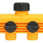 Landscapers Select YM20820 Tap Manifold Connector, 4 Way, Black/Yellow Sells in Quantity of 8