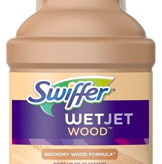 Swiffer WetJet 77133 Wood Floor Cleaner Solution Refill, 1.25 L Bottle, Liquid, Fresh, Clear