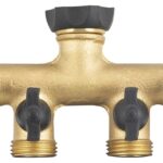 Landscapers Select GB9114A Faucet Manifold, 3/4 in Female, 4-Port/Way, Brass