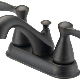 Boston Harbor F51B0010RW Lavatory Faucet, 1.2 gpm, 2-Faucet Handle, 3-Faucet Hole, Metal/Plastic, Venetian Bronze