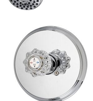 Boston Harbor GU-F1010509CP Tub/Shower, Fixed Mount Showerhead, 1.75 gpm Showerhead, 1 Spray Settings, 1-Handle