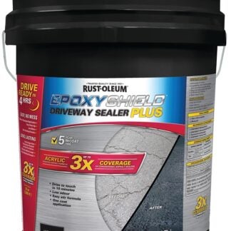 EpoxyShield 270902 Driveway Sealer Plus, Paste, Black, 17 L