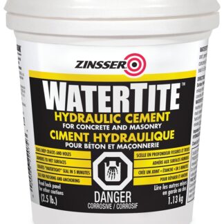 Zinsser 266296 Hydraulic Cement, Particulate Solid, Solvent-Like, Gray, 2.5 lb