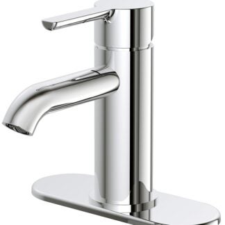 Boston Harbor FS6A0128CP Lavatory Faucet, 1.2 gpm, 1-Faucet Handle, 1 or 3-Faucet Hole, Metal/Plastics, Chrome