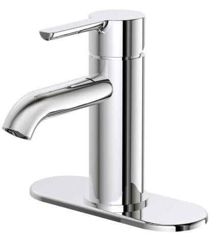 Boston Harbor FS6A0128CP Lavatory Faucet, 1.2 gpm, 1-Faucet Handle, 1 or 3-Faucet Hole, Metal/Plastics, Chrome