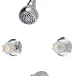 Boston Harbor GU-TQOB016CP Tub and Shower Faucet, Fixed Mount Showerhead, 1.75 gpm Showerhead, 1 Spray Settings