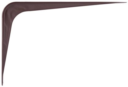 ProSource 21139CHO-PS Shelf Bracket, 95 lb/Pair, 8 in L, 6 in H, Steel, Chocolate Sells in Quantity of 20