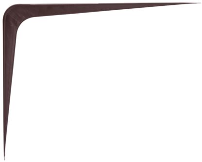 ProSource 21141CHO-PS Shelf Bracket, 182 lb/Pair, 12 in L, 10 in H, Steel, Chocolate Sells in Quantity of 20