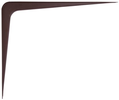 ProSource 21142CHO-PS Shelf Bracket, 170 lb/Pair, 14 in L, 12 in H, Steel, Chocolate Sells in Quantity of 20