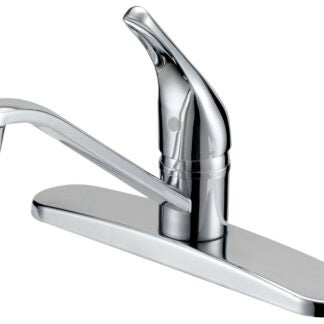 Boston Harbor FS610048CP Kitchen Faucet, 1.8 gpm, 4-Faucet Hole, Metal/Plastic, Chrome Plated, Deck Mounting