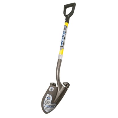 Vulcan 34542 PRY-F Shovel, Steel Blade, Fiberglass Handle, D-Shaped Handle, 29 in L Handle