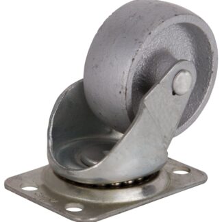 ProSource JC-S05 Swivel Caster, 2 in Dia Wheel, 7/8 in W Wheel, Steel Wheel, Gray, 120 lb, Steel Housing Material