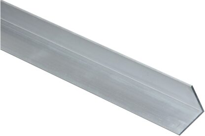 Stanley Hardware 4203BC Series N258-301 Angle Stock, 1 in L Leg, 96 in L, 1/16 in Thick, Aluminum, Mill