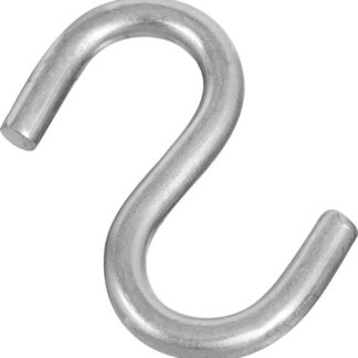 National Hardware N233-544 S-Hook, 135 lb Working Load, 0.26 in Dia Wire, Stainless Steel, Stainless Steel