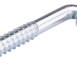 ProSource LR094 Screw Hook, 1/2 in Thread, 4 in L, Steel, Zinc