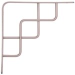 ProSource SB-035PS Contemporary and Decorative Shelf Bracket, 220 lb/Pair, 8 in L, 8 in H, Steel, Satin Nickel