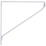 ProSource SB-WH10PS Contemporary Shelf Bracket, 5000 lb/Pair, 10-7/8 in L, 10-7/8 in H, Steel, White Sells in Quantity of 8