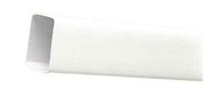 Amerimax T0583 Downspout, 2 in W, 10 ft L, Vinyl, White Sells in Quantity of 6