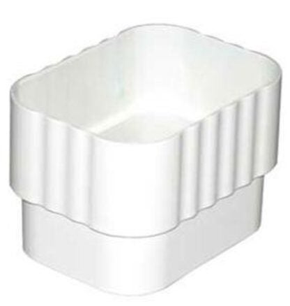 Amerimax M0623 Downspout Connector, Vinyl, White