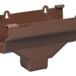 Euramax M1506 Gutter Drop Outlet, Vinyl, Brown