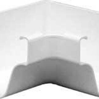 Euramax TUFFFLO M0504 Gutter Inside Corner, 5 in Gutter, Vinyl, White