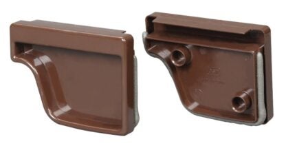 Euramax M1611 End Cap Set, Vinyl, For 5 in K Style Gutter